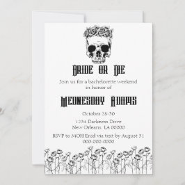 Bruid of Die Bachelorette Party Uitnodiging