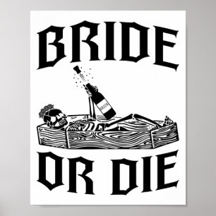 Bruid of Sterf Bruidsquad Goth Bruidsjurk Poster