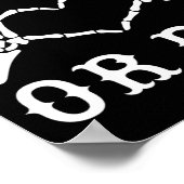 Bruid Of Sterf Skeleton Gotische Halloween Bachelo Poster (Hoek)