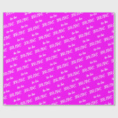 Bruid om magenta wit te zijn cadeaupapier (Vlak)