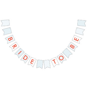 Bruid om Retro Bachelorette Vlaggetjes