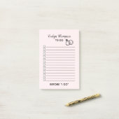Bruid om te doen lijst bruiloft post-it® notes (Op bureau)