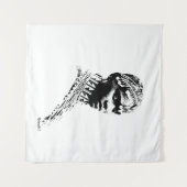 Bruid op een stam bruiloft wandkleed (Voorkant (horizontaal))