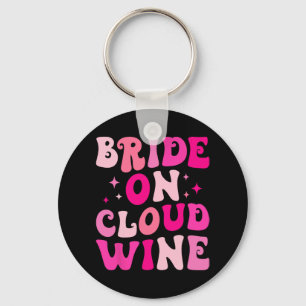 Bruid Op Wijnwolk Drinkend Bachelorette-feest Ma Sleutelhanger