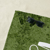 Bruid Persoonlijke Bachelorette Bruid Script Wit Strandlaken (In situ)