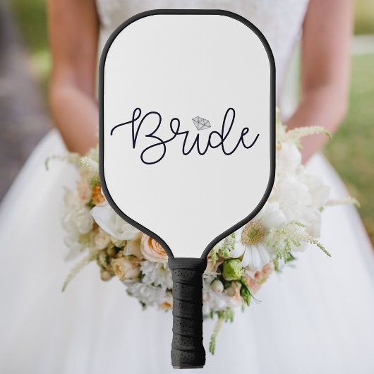 Bruid Pickleball / Diamond Black Script Chic Paddle