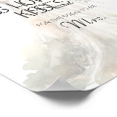 Bruid raden hoeveel kussen bruids spel poster (Hoek)