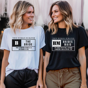 Bruid Rating Bachelorette Party T-shirt