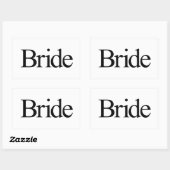 Bruid Rechthoekige Sticker (Vel)