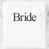 Bruid Rechthoekige Sticker (Tas)