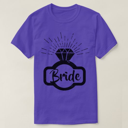 Bruid Ring Diamond Bruid om Bachelorette te zijn T-shirt (Design voorkant)