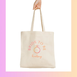Bruid! Ring vrijgezellenfeestje Tote Bag