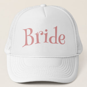 Bruid Roze en Wit Trucker Pet