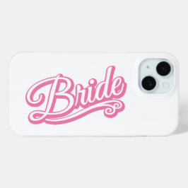 Bruid roze/wit op wit