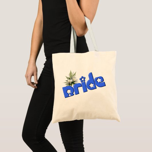 Bruid Schattige Bruiloft Bruidsfeest Tote Bag (Voorkant (product))