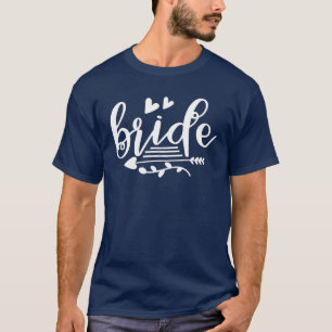 Bruid Schattige Pijl Grappige Trouwfeest En Bachel T-shirt