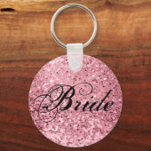 Bruid Sleutelhanger Geometrische Tuin Roos Gouden (Voorkant)