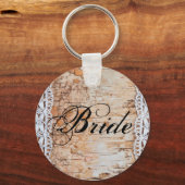 Bruid Sleutelhanger land schuur hout kant trim Edg (Voorkant)