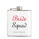 Bruid Squad Bachelorette Bruidsmeisje Gepersonalis Heupfles (Voorkant)