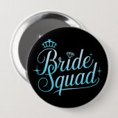 Bruid Squad Bachelorette Bruidsmeisje Ronde Button 4,0 Cm (Voorkant /achterkant)