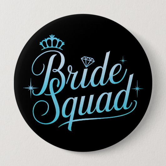 Bruid Squad Bachelorette Bruidsmeisje Ronde Button 4,0 Cm (Voorkant)
