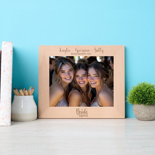 Bruid Squad Bruidsmeisjes Gegraveerde Lijstjes