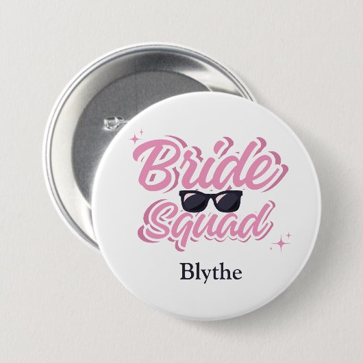 Bruid Squad Custom Button (Voorkant /achterkant)