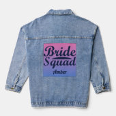 Bruid Squad  Denim Jacket (Achterkant)
