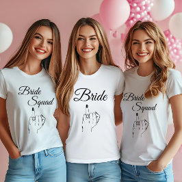 Bruid Squad Grappig Bachelorette T-shirt