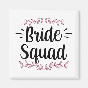 Bruid Squad Party Wedding Bachelorette Schattige 1 Magneet
