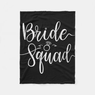 Bruid Squad Trouwteam Bruids Bachelorette Party Fleece Deken