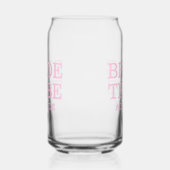 Bruid Stam Bruidsmeisjes Roze Blikvorm Glas (Rechts)