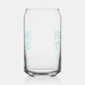 Bruid Stam Bruidsmeisjes Turquoise Blikvorm Glas (Rechts)