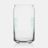 Bruid Stam Bruidsmeisjes Turquoise Blikvorm Glas (Links)