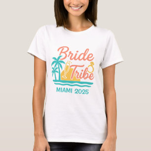 Bruid Stam Custom Naam & Datum Meisjesuitje T-shirt
