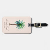 Bruid Stam Palmboom Bruidsmeisje Bagage Label (Voorkant horizontaal)