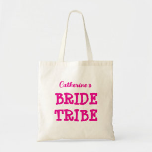 Bruid Stam Roze Hen Party Boodschappentas Tote Bag