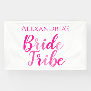 Bruid Stam Roze Moderne Meisjes Voor Het Echt Bed  Spandoek
