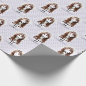 Bruid Stick Meisje in Sneakers op Hartjes  Cadeaupapier (Hoek)