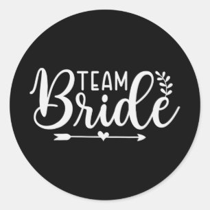 Bruid Team Bachelorette Feest Bruidsmeisje Bemanni Ronde Sticker