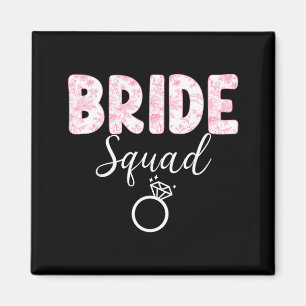 Bruid Team Bachelorette Feest Coquette Strik Magneet