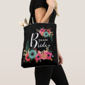 Bruid Team. bruidsmeisje bruiloft cadeau Tote Bag (Dichtbij)
