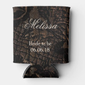 Bruid to Be Black Faux Kant Blikjeskoeler (Voorkant)