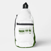 Bruid-to-be Compact Hunter Groen Wit Sling Bag (Voorkant)