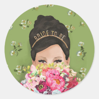 bruid-to-be envelop sealer ronde sticker