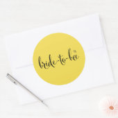 Bruid-to-bee Decal in Sunshine Ronde Sticker (Envelop)