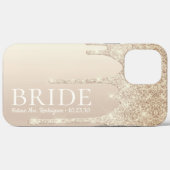 Bruid Toekomst Mrs Goud Glitter Drip Case-Mate iPh iPhone Case (Achterkant (horizontaal))
