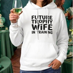 Bruid Toekomst Trofee Echtgenote Trouwfeest Jongge Hoodie