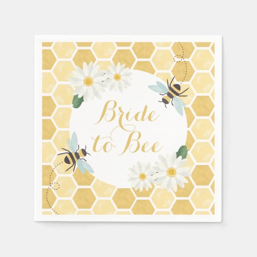 Bruid-tot-be Bruidsmeisjesfeest honingraat en made Servet (Voorkant)