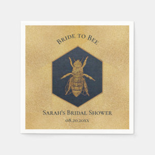 Bruid-tot-Bij Bruidsmeisjesfeestje Honingbij Honin Servet